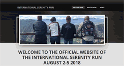 Desktop Screenshot of internationalserenityrun.org